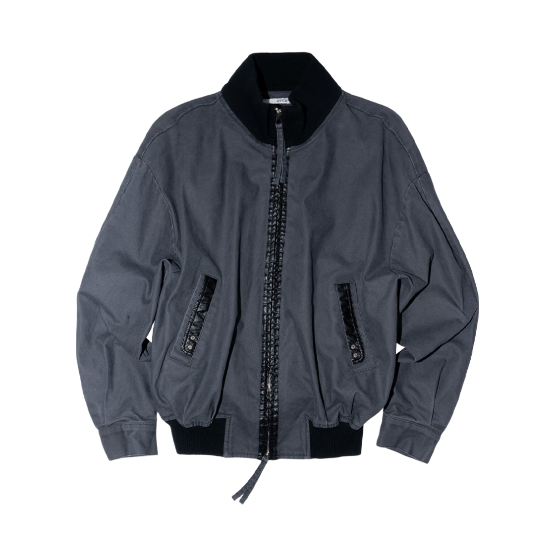 이티씨이 스냅 커프스 코튼 자켓 블랙(ETCE Snap Cuffs Cotton Jacket Black)