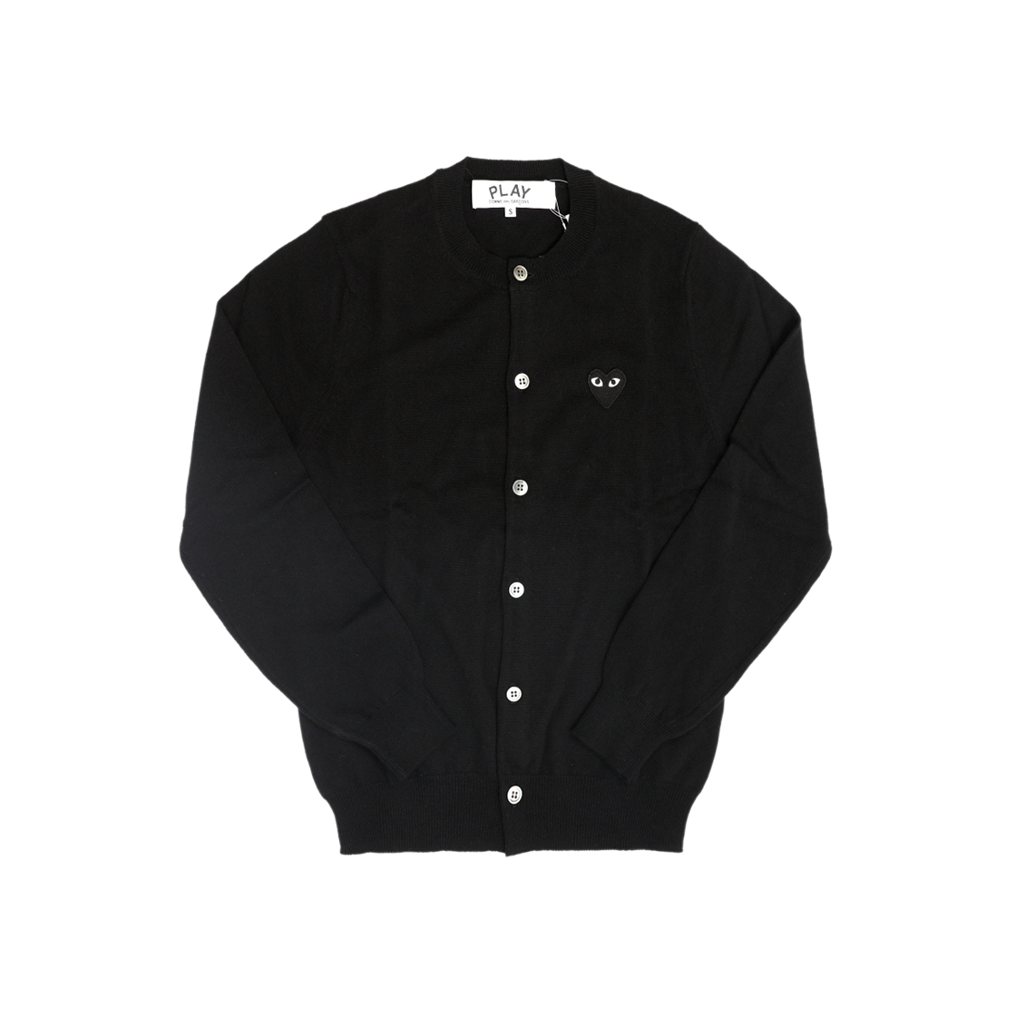 AX-N023-051 1 [15% 쿠폰] Play Comme des Garcons Black Heart Knit Cardigan Black