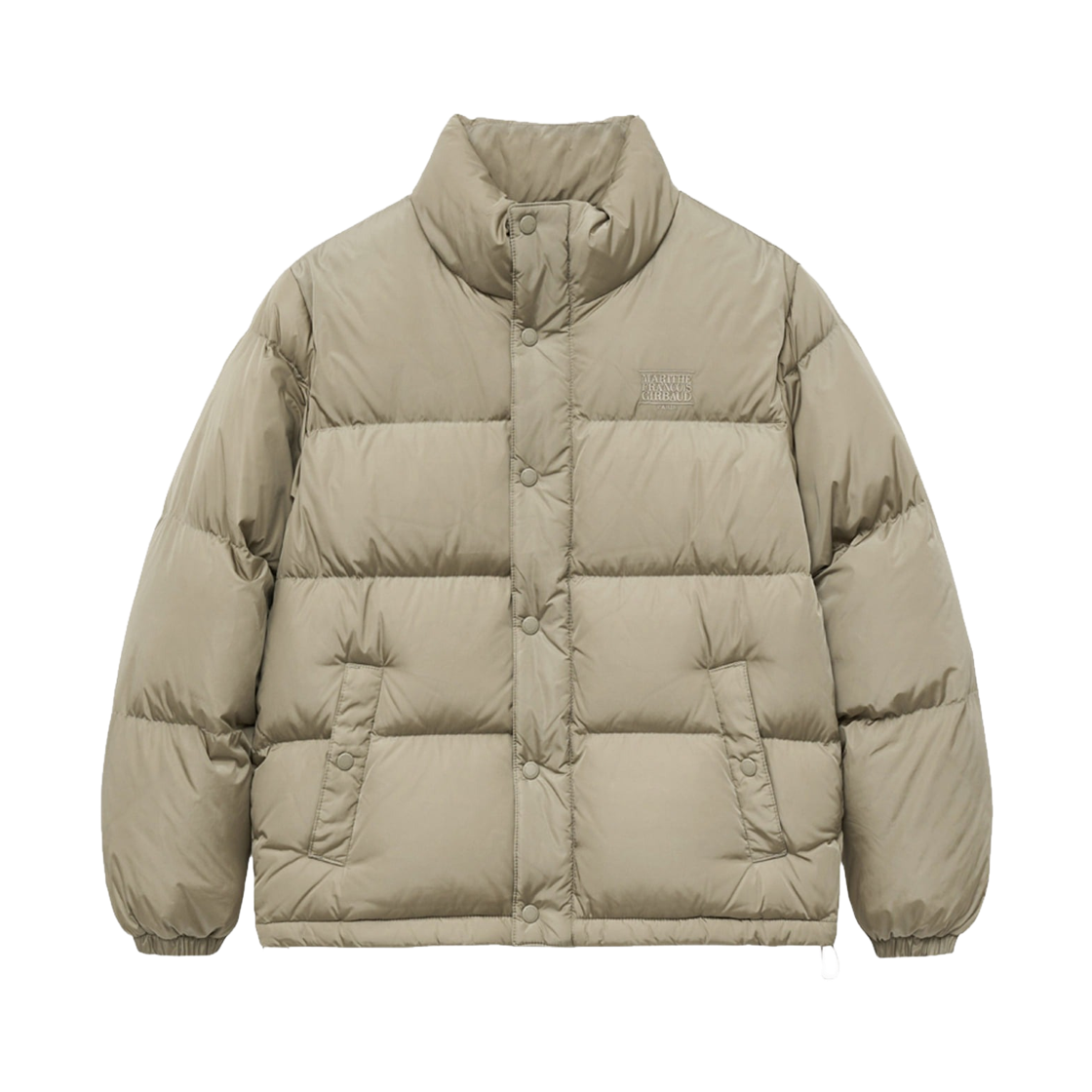 - Marithe Francois Girbaud Classic Logo Duck Down Puffer Ash Grey