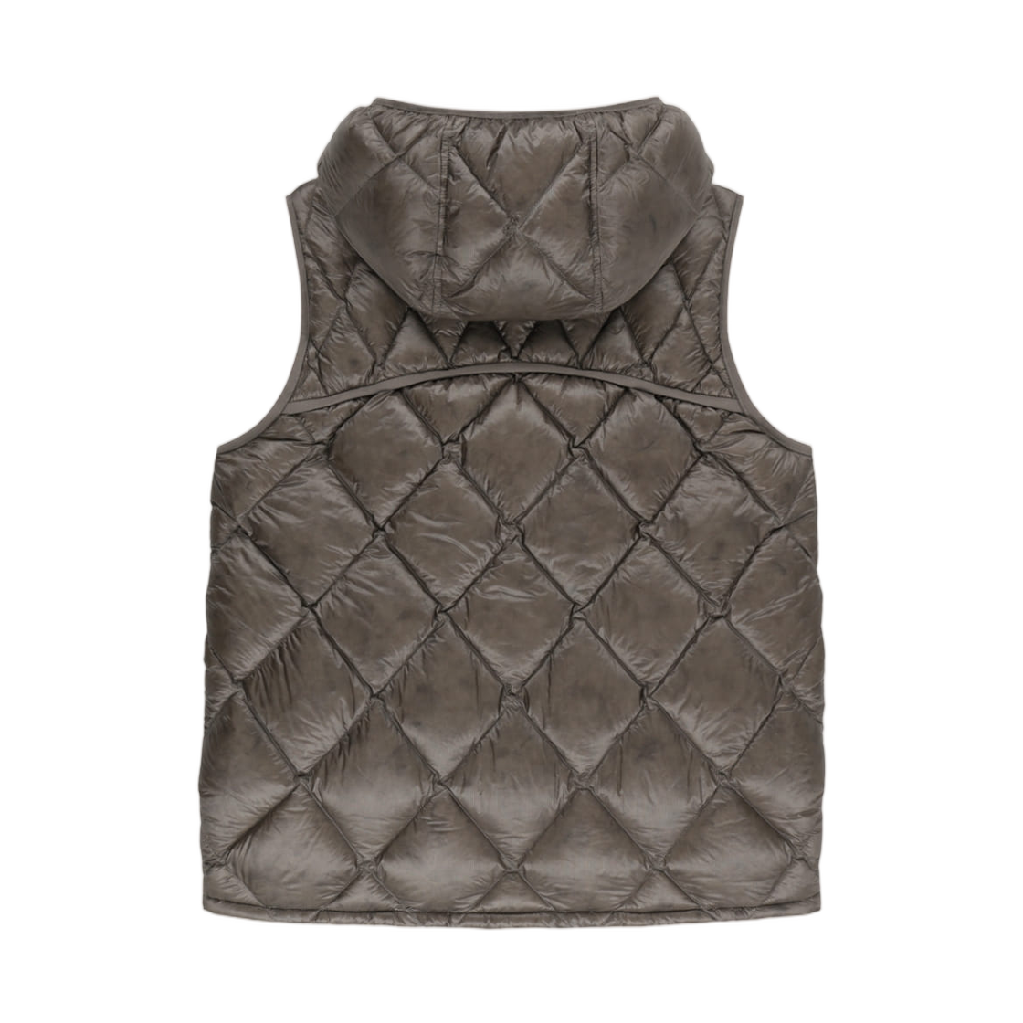 마뗑킴 믹스 퀼티드 라이트 다운 베스트 그레이(Matin Kim Mix Quilted Light Down Vest In Grey) - 2