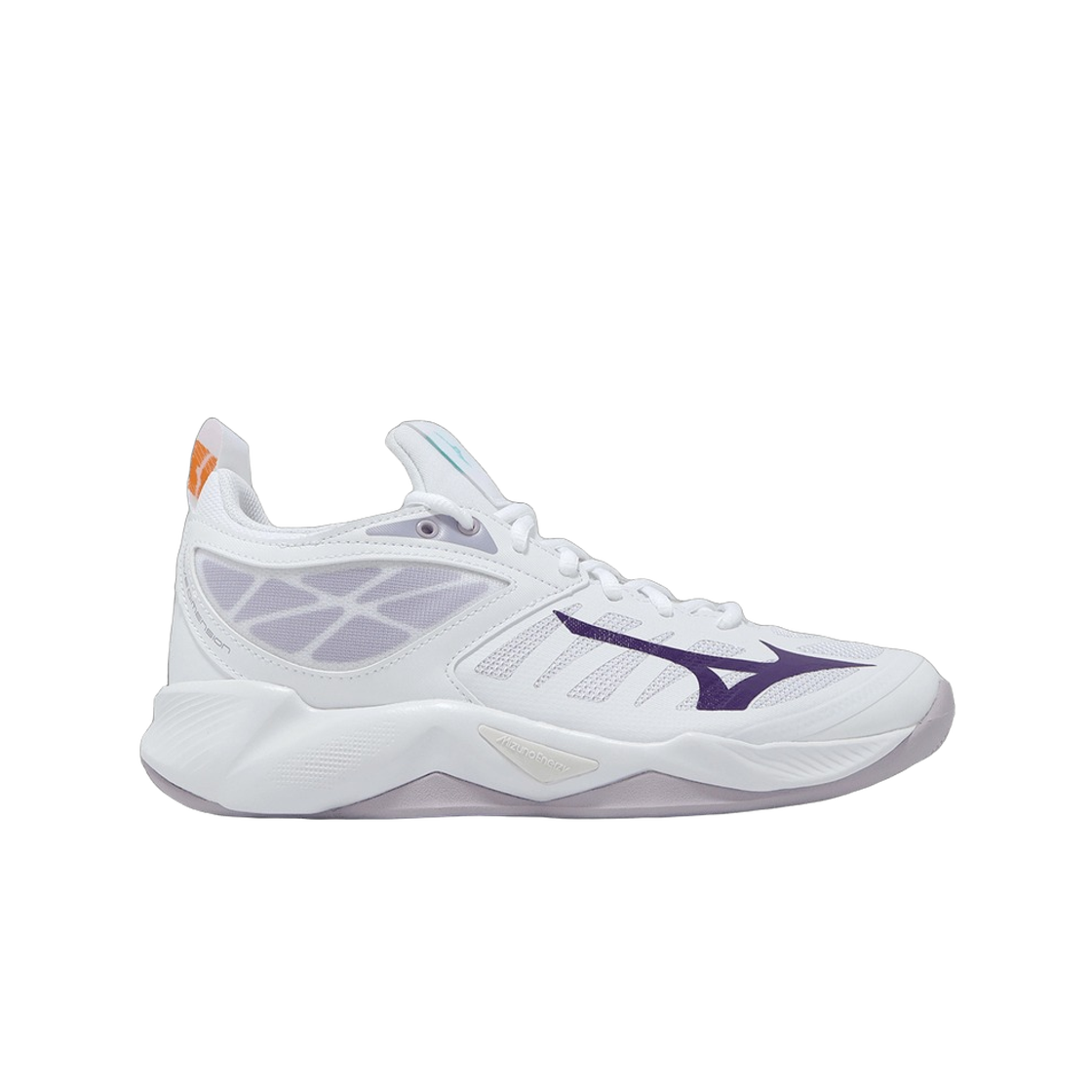 V1GC224020 (W) Mizuno Wave Dimension White Violet Indigo - 2.5E