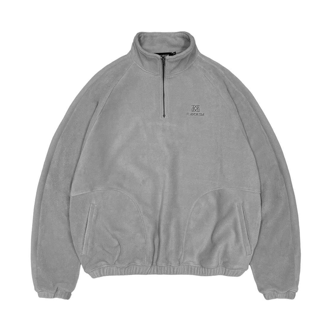 TT0103-1 Flavorism Half Zip Fleece Gray