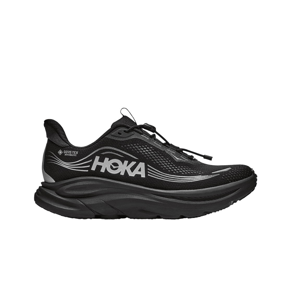 1177543-BBLC (W) HOKA Clifton 11 GTX Black - WIDE