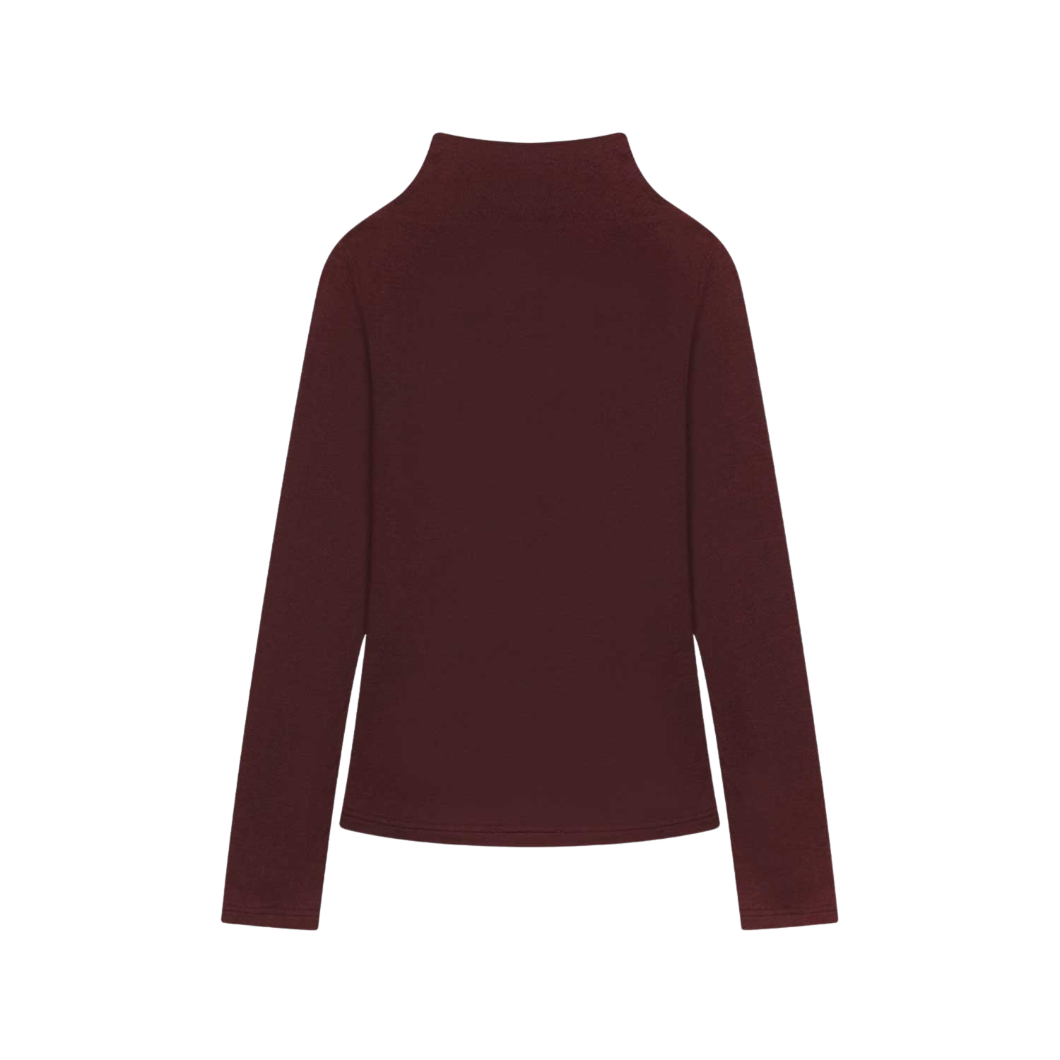 사파리스팟 모크넥 롱슬리브 버건디(Safarispot Mock Neck Long Sleeve Burgundy) - 2