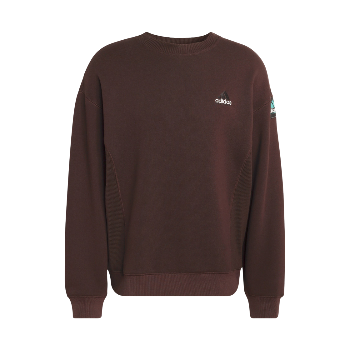 KB9325 Adidas Originals Eqt Rib Crewneck Sweatshirt Aurora Coffee - KR Sizing