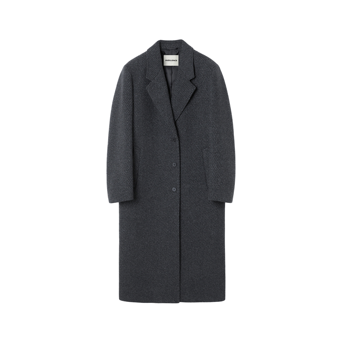 IW2E4CT01CH INSILENCE WOMEN Classic Maxi Coat CHARCOAL