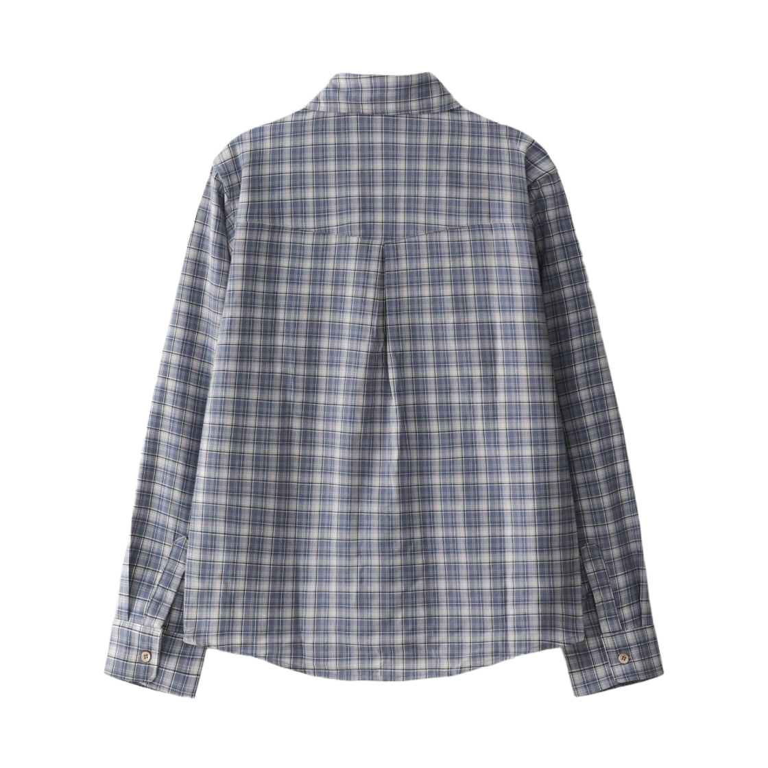 블루 선플라워 플라넬 체크 셔츠(Blue Sunflower Flannel Check Shirt) - 2