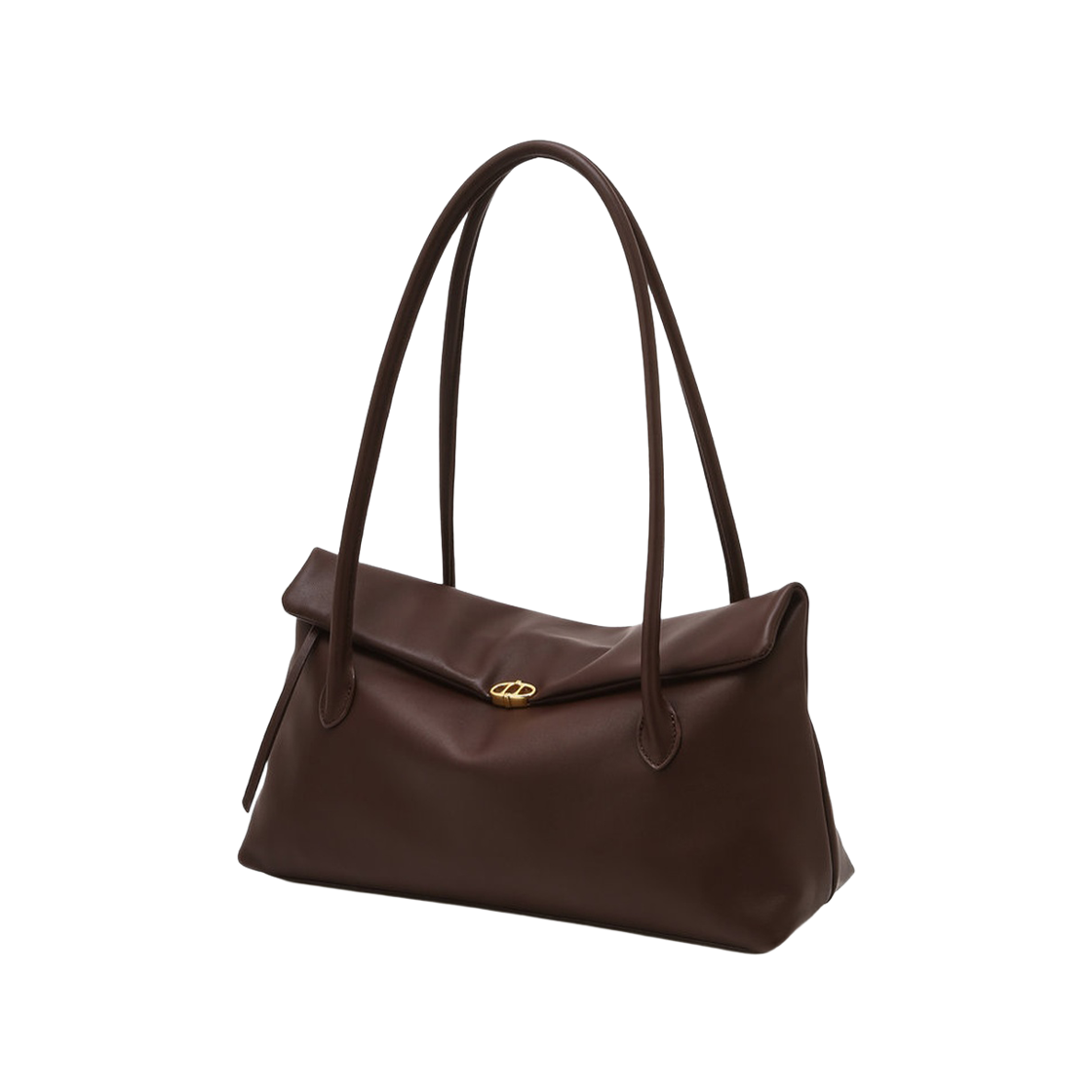 AABA6F360D3 Athe Vanessabruno Acc [Rea] Burgundy Leather Rea Flap Shoulder Bag M Dark Wine