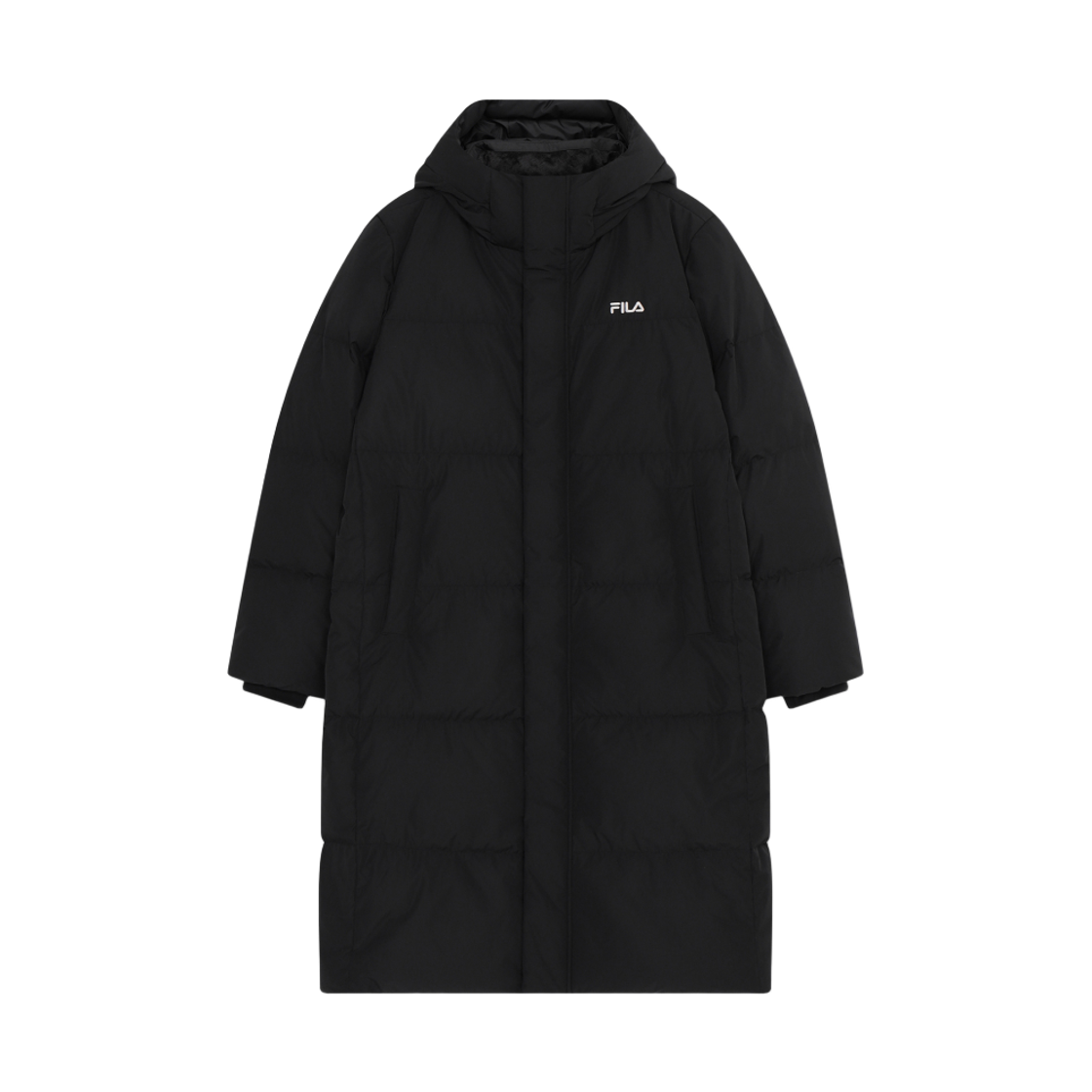 1100FS264DJ01X002001 [5% 적립] FILA Essential Long Down Jacket Black