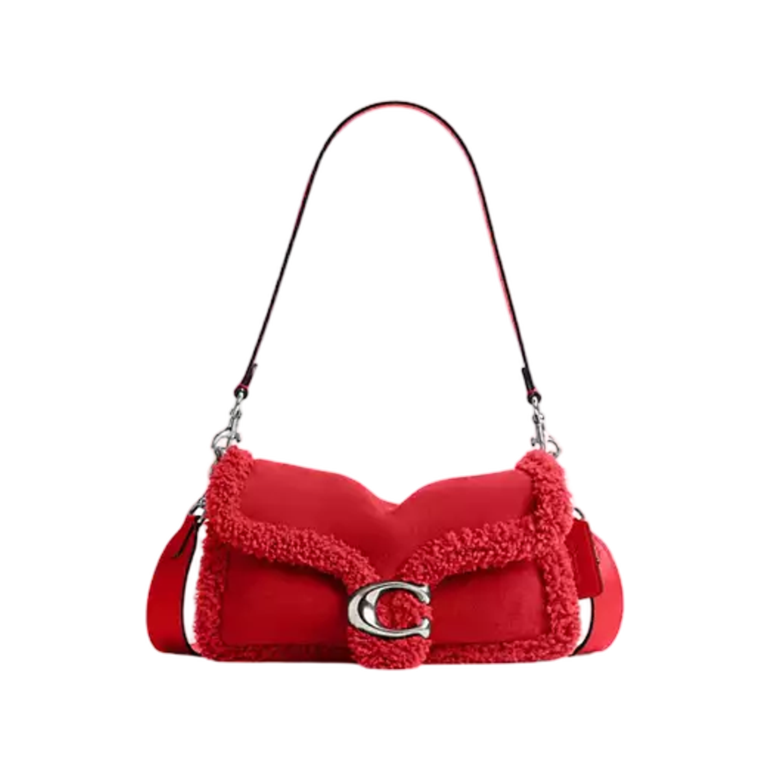 CHB41-LHUWQ Coach Tabby Shoulder Bag 26 Inspired By PinkPantheress Light Antique Nickel Red