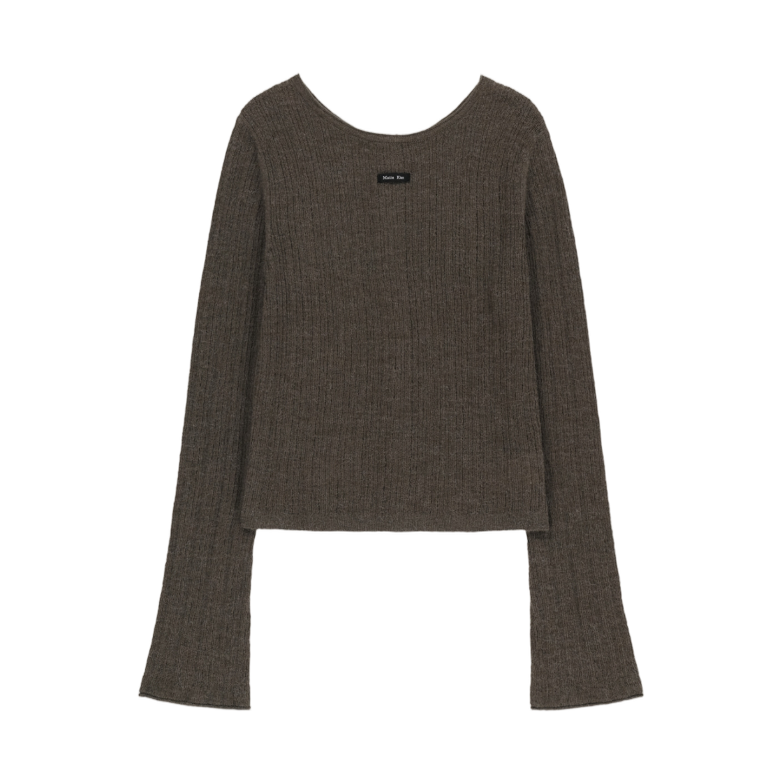 (W) 마뗑킴 투웨이 텍스처 니트 탑 카키 브라운((W) Matin Kim Two Way Texture Knit Top In Khaki Brown) - 2