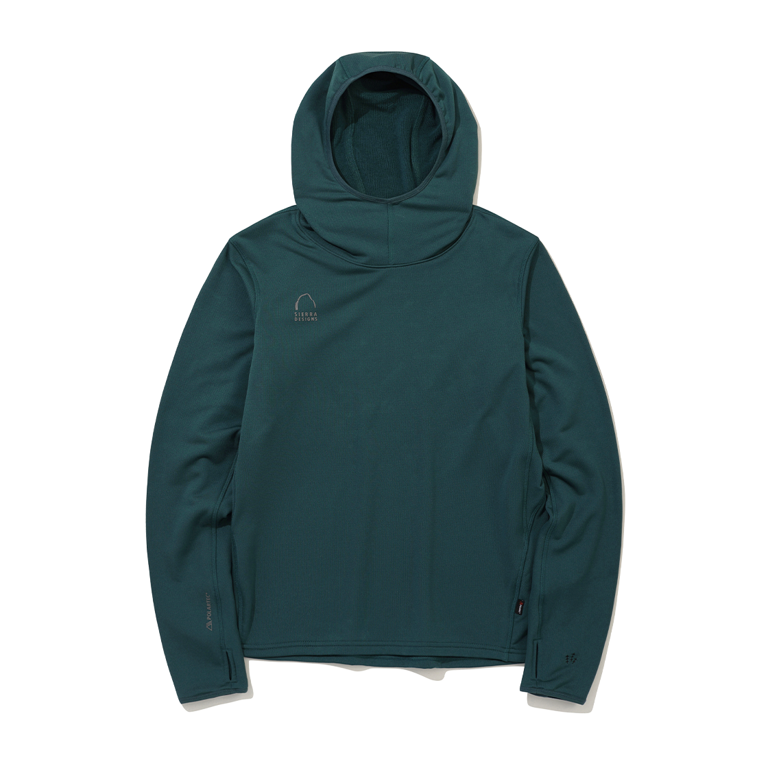 N6322SHD92DBG SIERRA DESIGNS W MANDENHALL Polartec Power Grid Hoodie Slim Fit Deep Blue Green