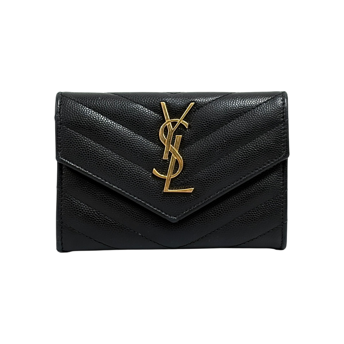 IT9CT4WRSKL7 Saint Laurent Envelope Card Wallet Black