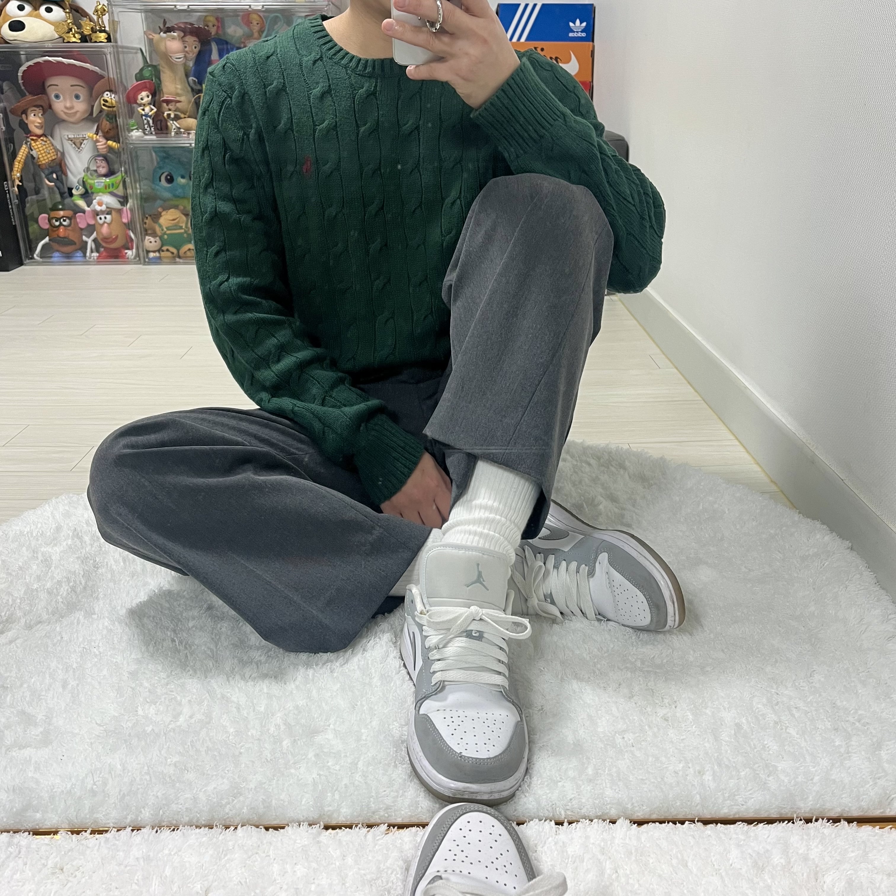 Converse Chuck 70 High Midnight Clover, Nike x Peaceminusone Air Force 1 Low Para-Noise 2.0 착용 스타일 - 3