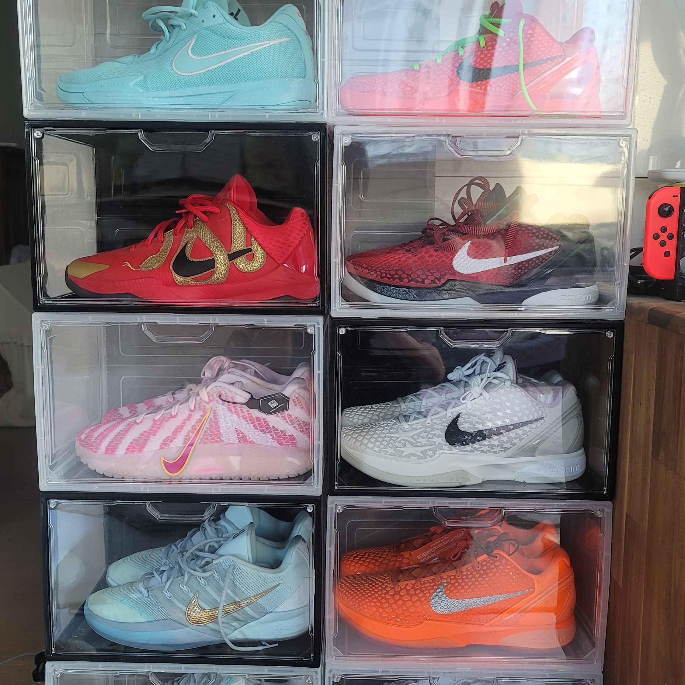 Nike Ja 3 EP Pink Foam Silt Red, Nike Kobe 6 Protro Reverse 착용 스타일 - 1