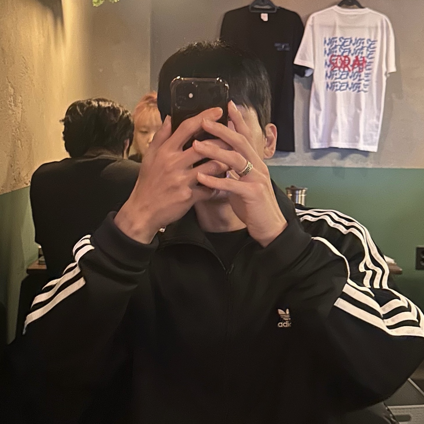 Adidas Adicolor Classics Firebird Track Top Black - KR Sizing 착용 스타일