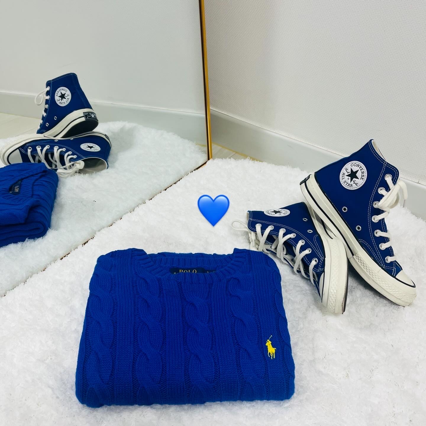 Converse Chuck 70 High Rush Blue, Nike Dunk Low SP Kentucky 2022 착용 스타일 - 1