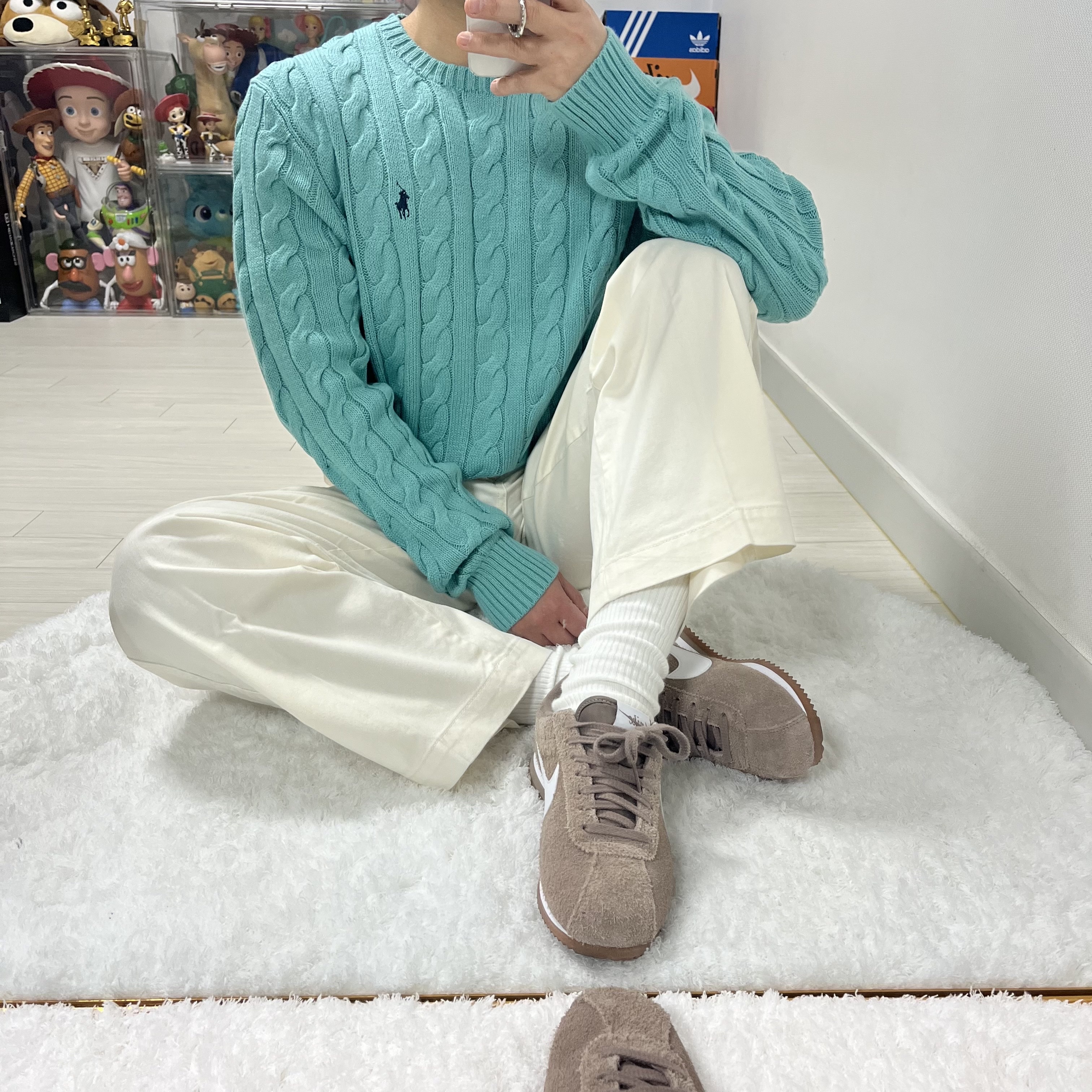 Converse Chuck 70 High Midnight Clover, Nike x Peaceminusone Air Force 1 Low Para-Noise 2.0 착용 스타일 - 4
