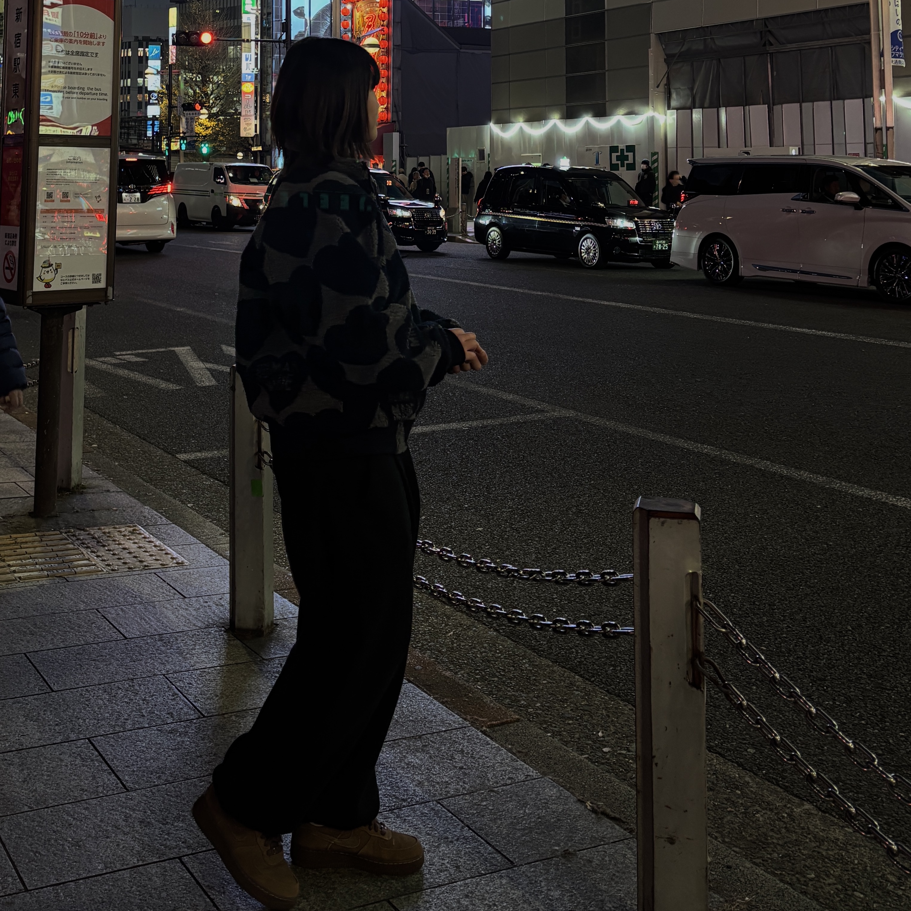 Human Made Heart Fleece Jacket Navy 착용 스타일 - 3