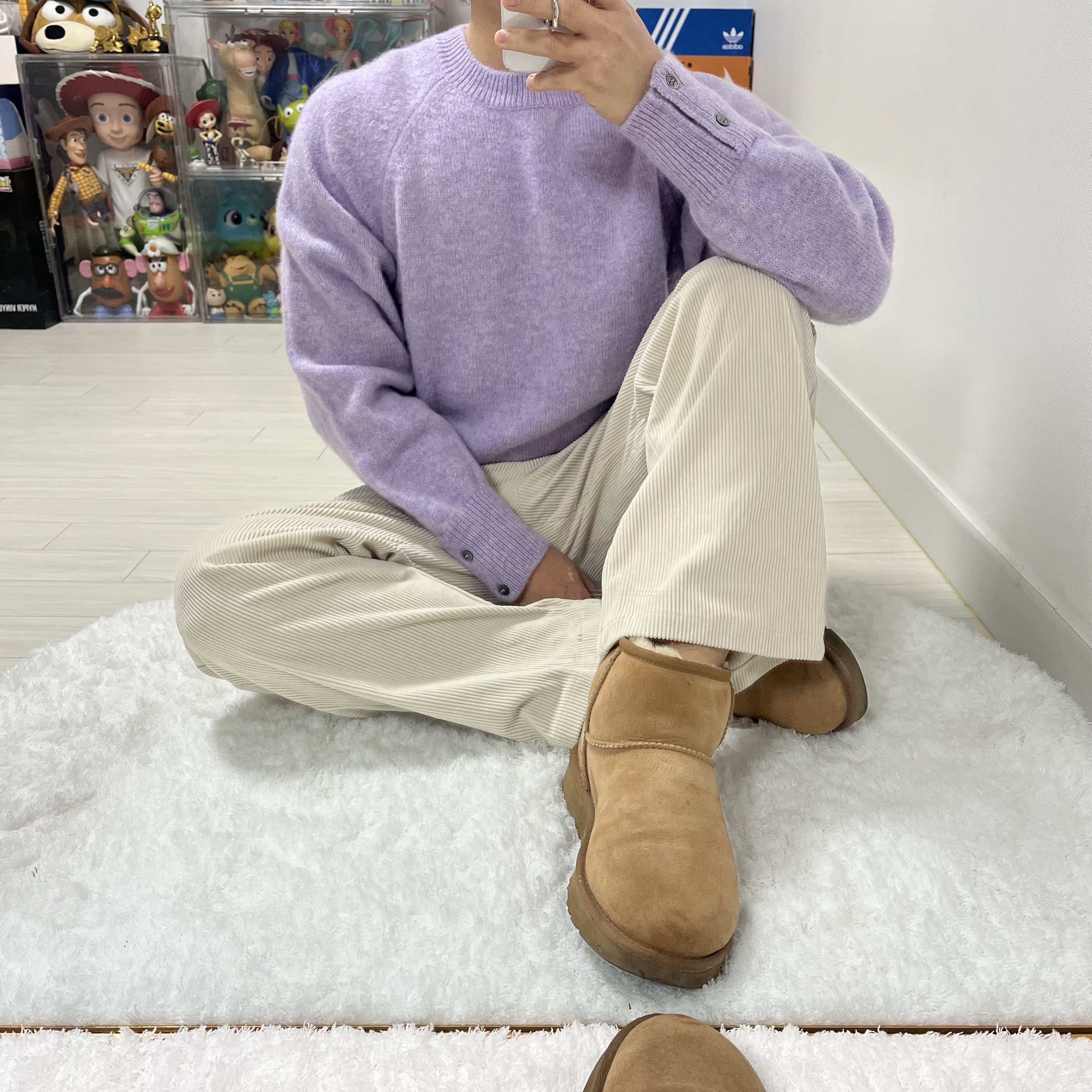 (W) UGG Classic Mini II Boots Chestnut 착용 스타일 - 3