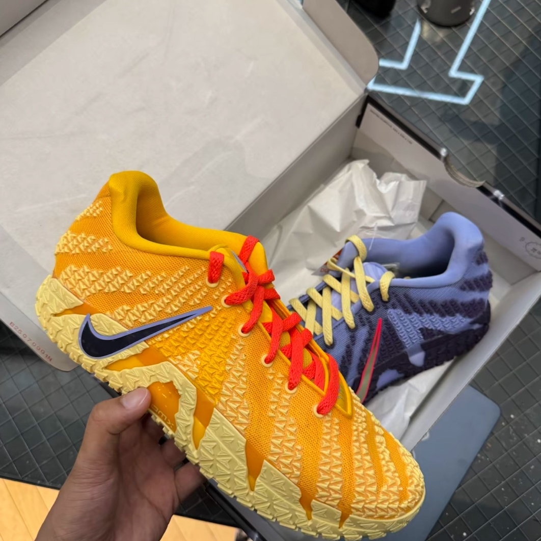 Nike Ja 3 EP University Gold Soft Yellow 착용 스타일 - 4