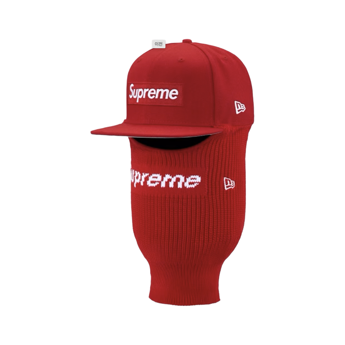슈프림 × 뉴에라 박스 로고 바라클라바 레드 - 25FW(Supreme x New Era Box Logo Balaclava Red - 25FW)