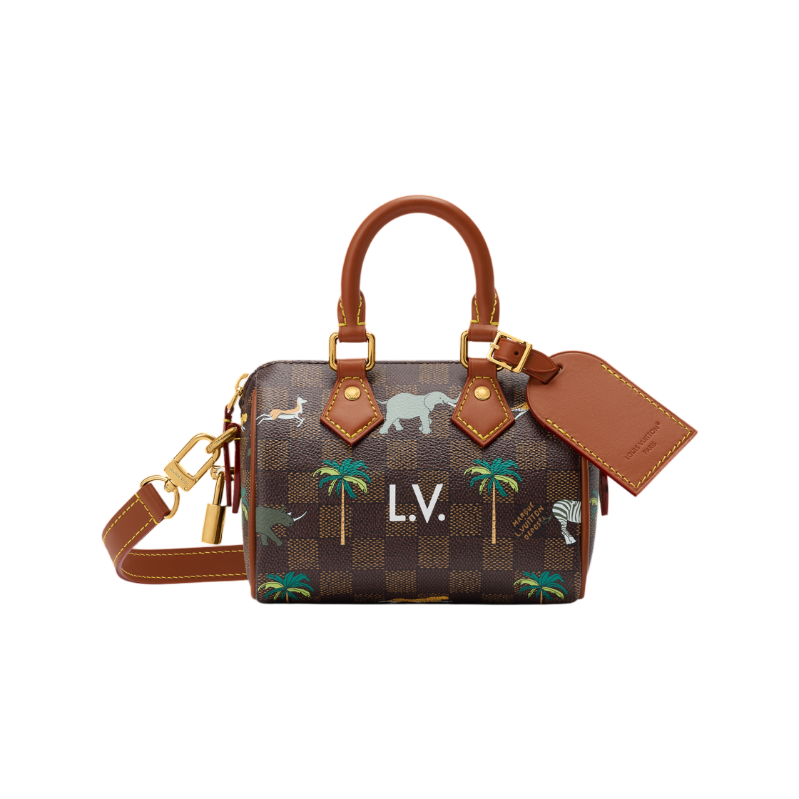 N40868 Louis Vuitton × The Darjeeling Limited Speedy Bandouliere 18 Brown