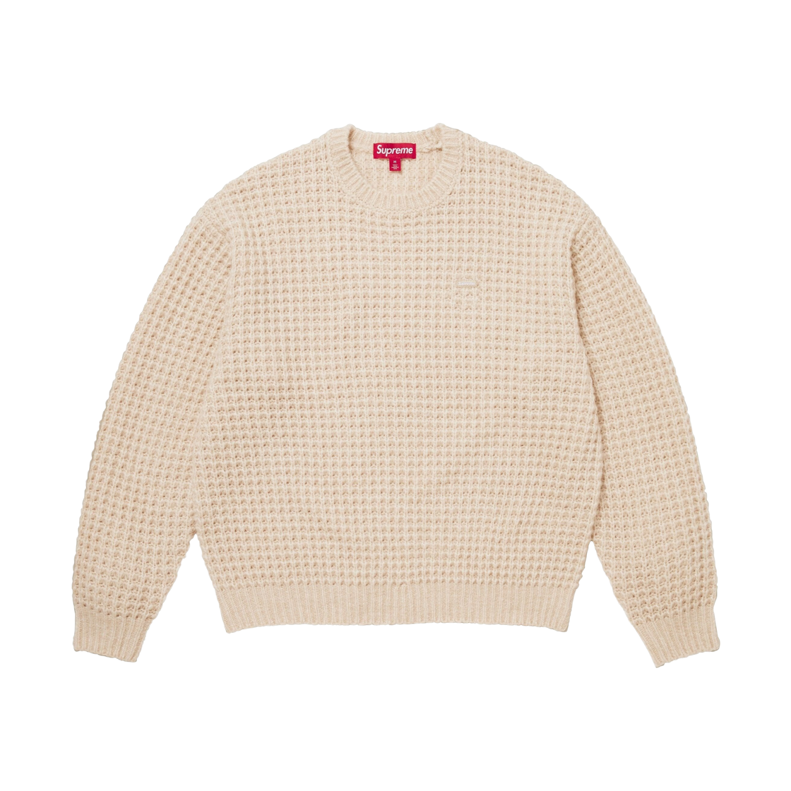 슈프림 스몰 박스 와플 스웨터 내추럴 - 25FW(Supreme Small Box Waffle Sweater Natural - 25FW)