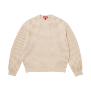 Supreme Small Box Waffle Sweater Natural - 25FW