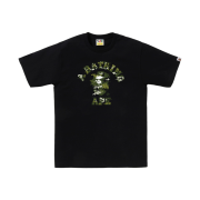 BAPE Multi Pixel Camo College T-Shirt Black Green