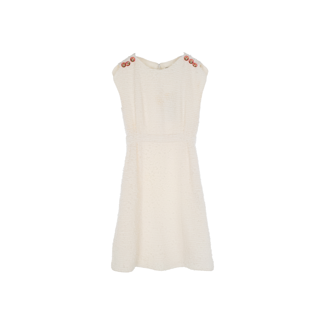 ITBW8P8VJAVK Chanel 17P Tweed Dress 38 White