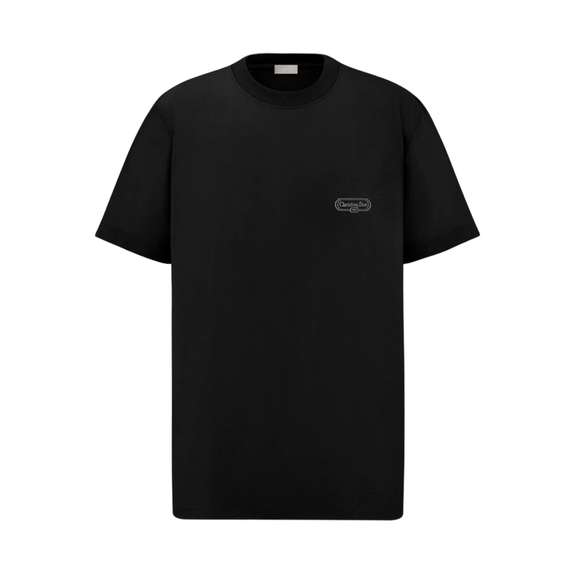 디올 CD 박스 코튼 저지 릴렉스드 핏 티셔츠 블랙(Dior CD Box Cotton Jersey Relaxed Fit T-Shirt Black)