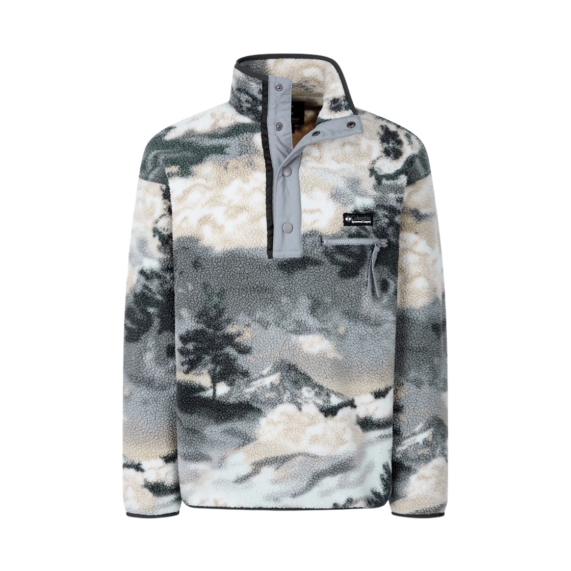컬럼비아 헬베시아 II 프린티드 하프 스냅 플리스 풀오버 샤크(Columbia Helvetia II Printed Half Snap Fleece Pullover Shark)