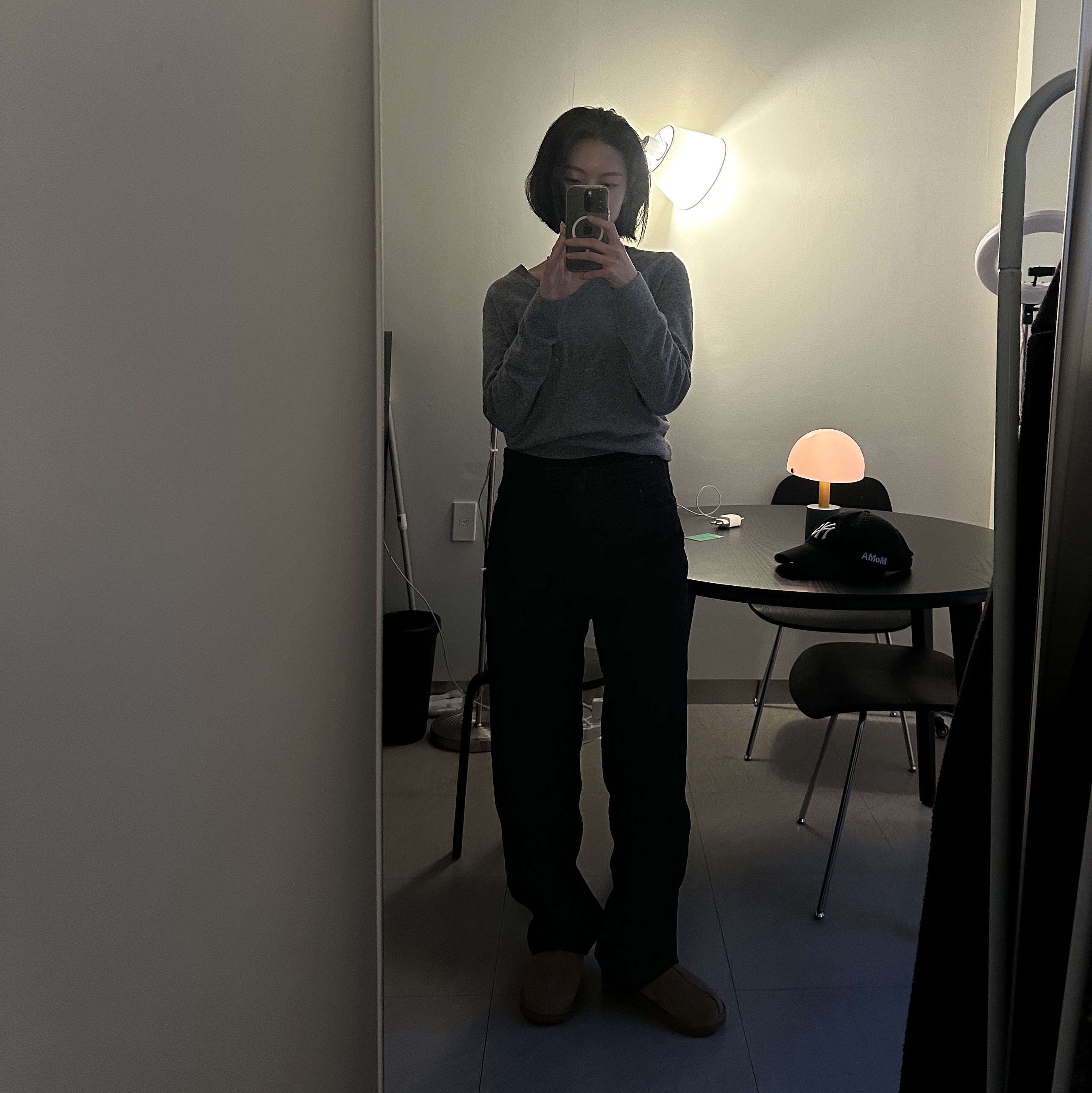 (W) UGG Tasman II Chestnut 착용 스타일