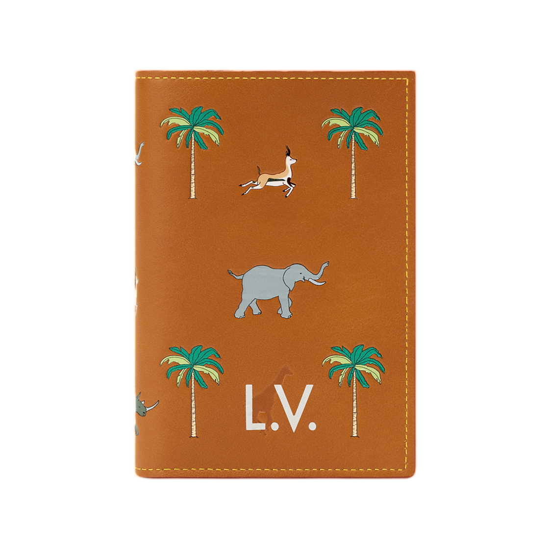 M27998 Louis Vuitton × The Darjeeling Limited Passport Cover Tan