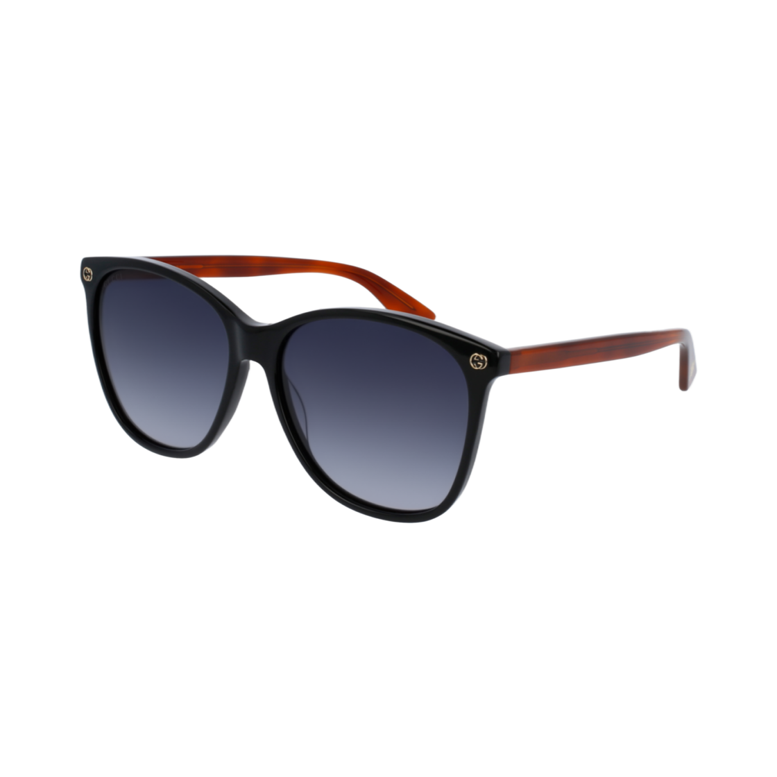 구찌 라운드 오발 프레임 선글라스 블랙 하바나(Gucci Round Oval Frame Sunglasses Black Havana) - 1