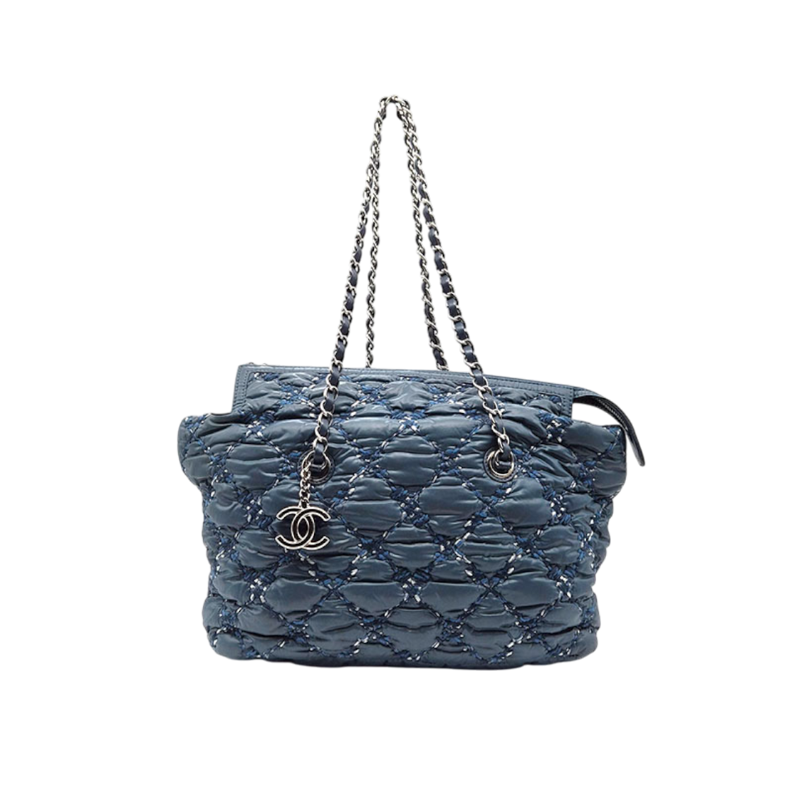 ITBQ6VGALDE3 Chanel Nylon Paris Byzantine Tweed On-Stitch Shoulder Bag