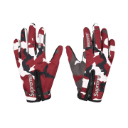 Supreme Windstopper Zip Gloves Red Camo - 25FW