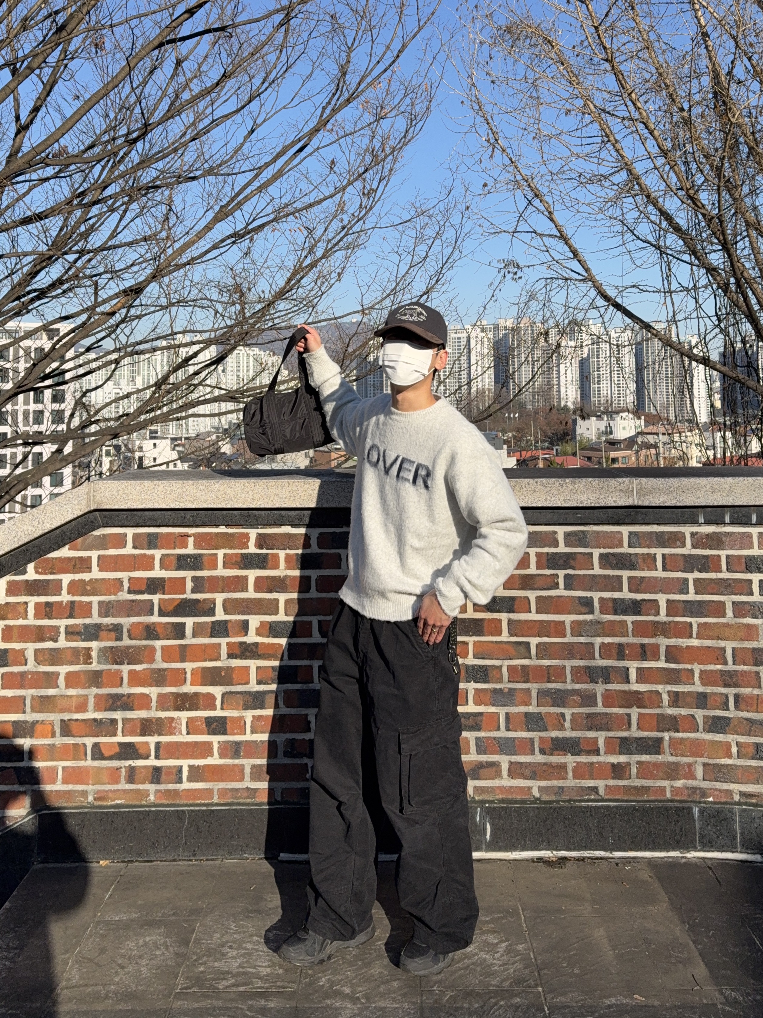 Asics Jog 100 T Black - 4E Extra Wide, Asics Jog 100 2 Black 착용 스타일 - 3