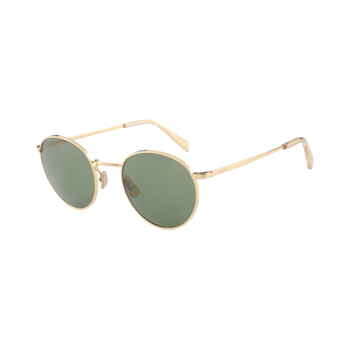 (W) 셀린느 라운드 메탈 선글라스 골드 그린((W) Celine Round Metal Sunglasses Gold Green) - 1