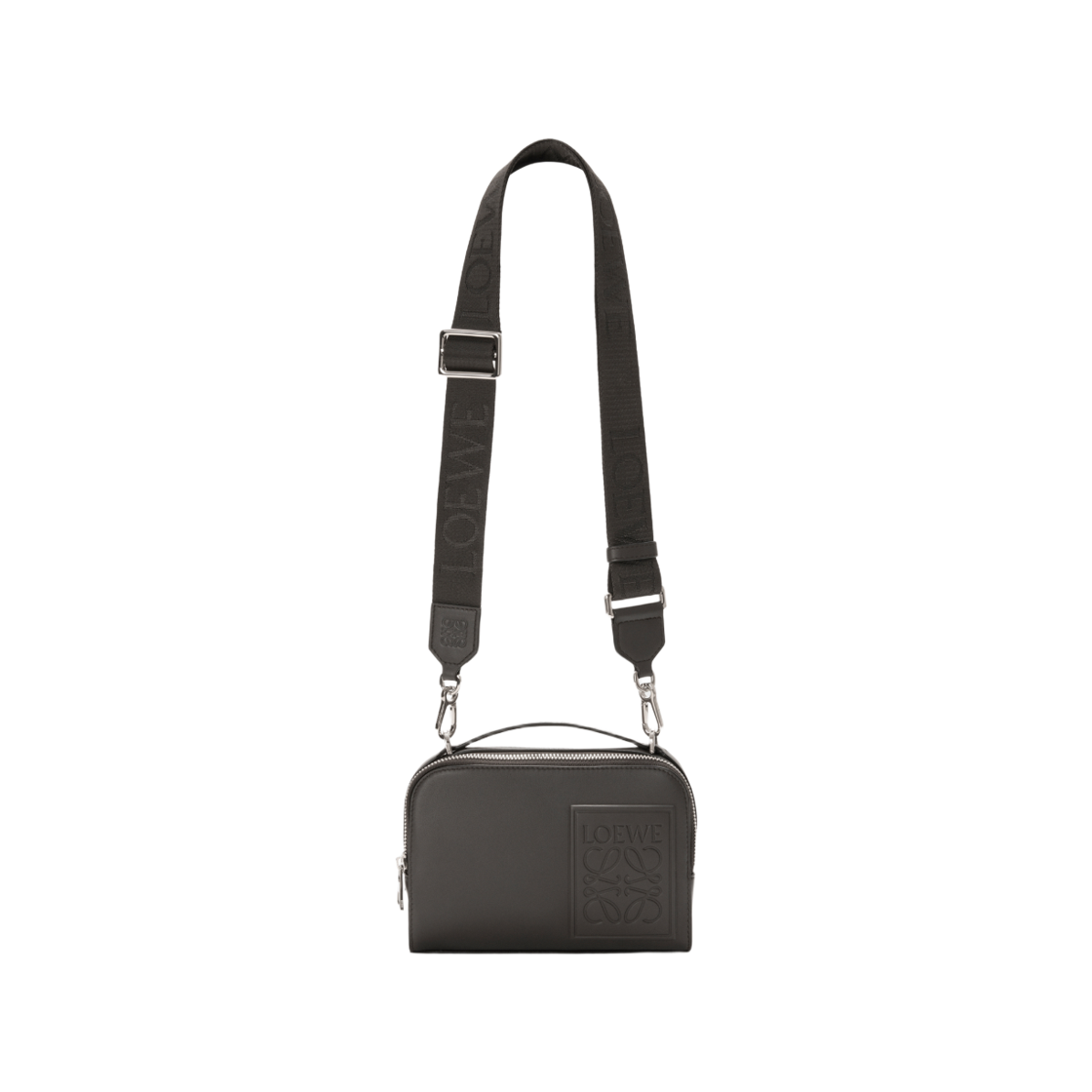 로에베 사틴 카프스킨 미니 카메라 크로스바디백 다크 그레이(Loewe Mini Camera Crossbody Bag in Satin Calfskin Dark Grey) - 3