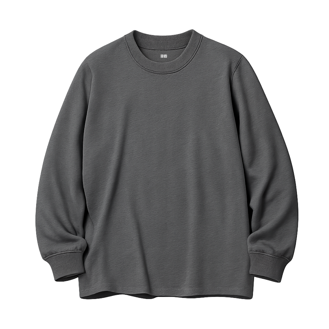 479783-08 / 469940-08 / 460319-08 / 450179-08 Uniqlo Soft Brushed Crewneck Long Sleeve T-Shirt Dark Gray - JP