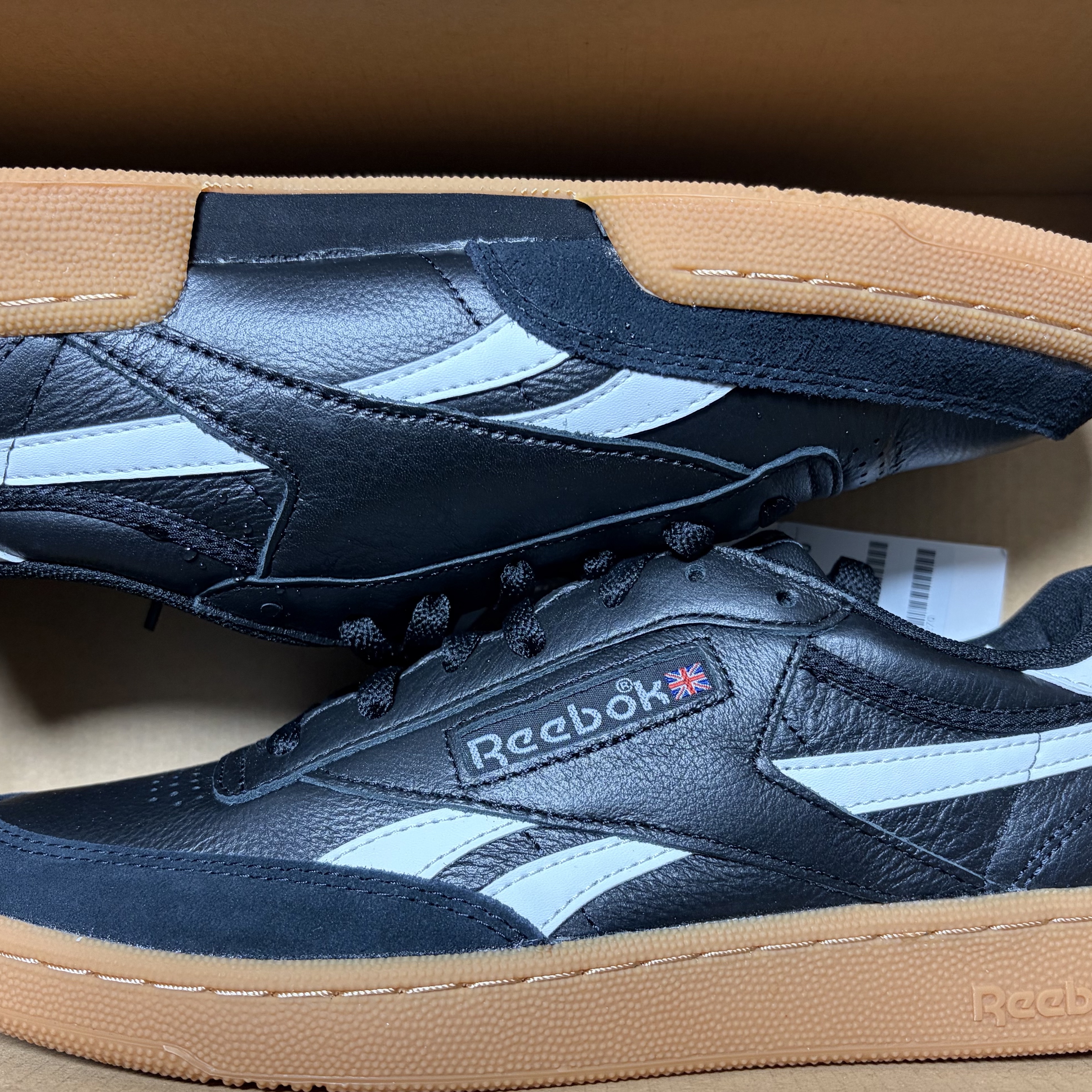 Reebok Club C Revenge Vintage Black White 착용 스타일 - 2