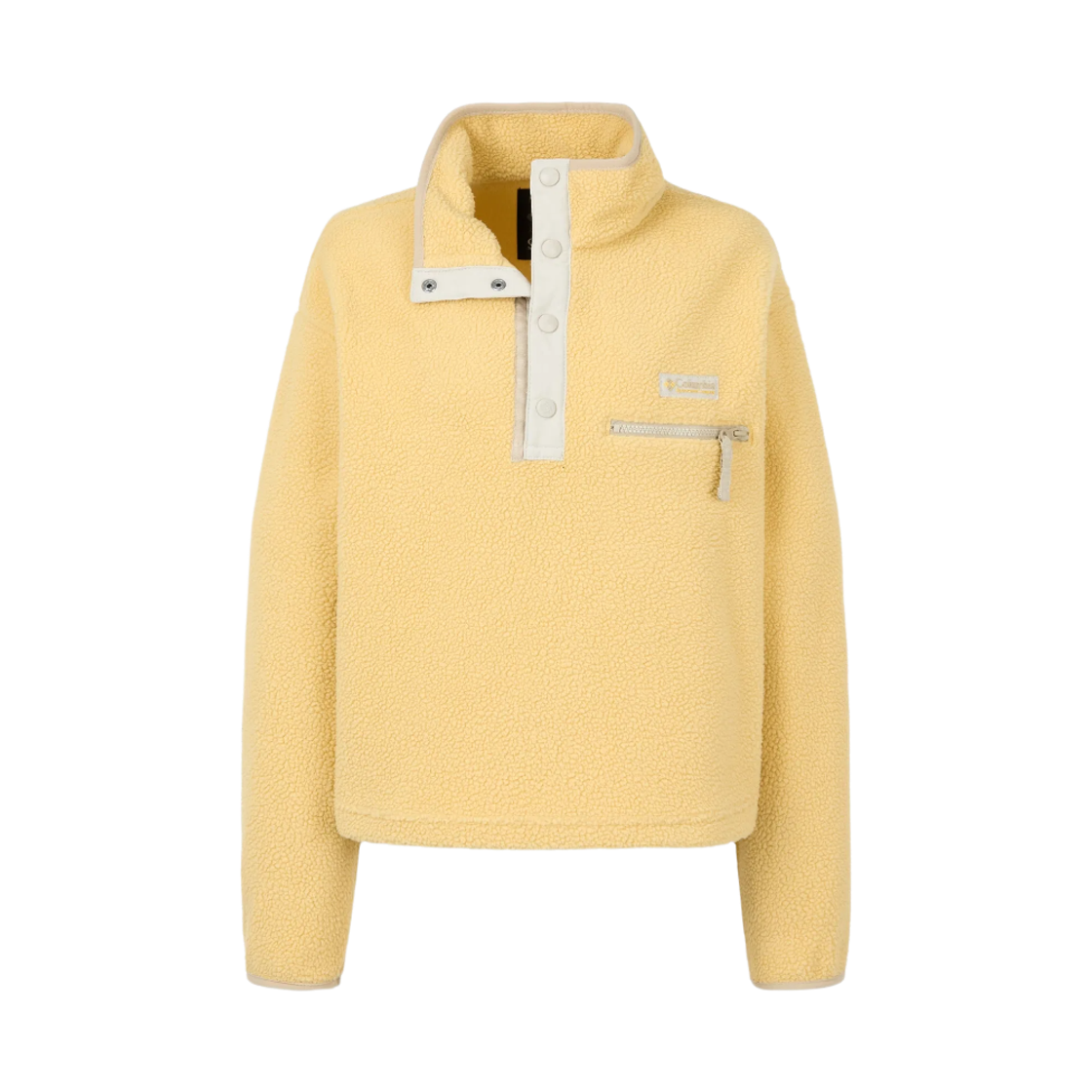 (W) 컬럼비아 헬베시아 II 크롭 하프 스냅 플리스 풀오버 헤이((W) Columbia Helvetia II Cropped Half Snap Fleece Pullover Hay)