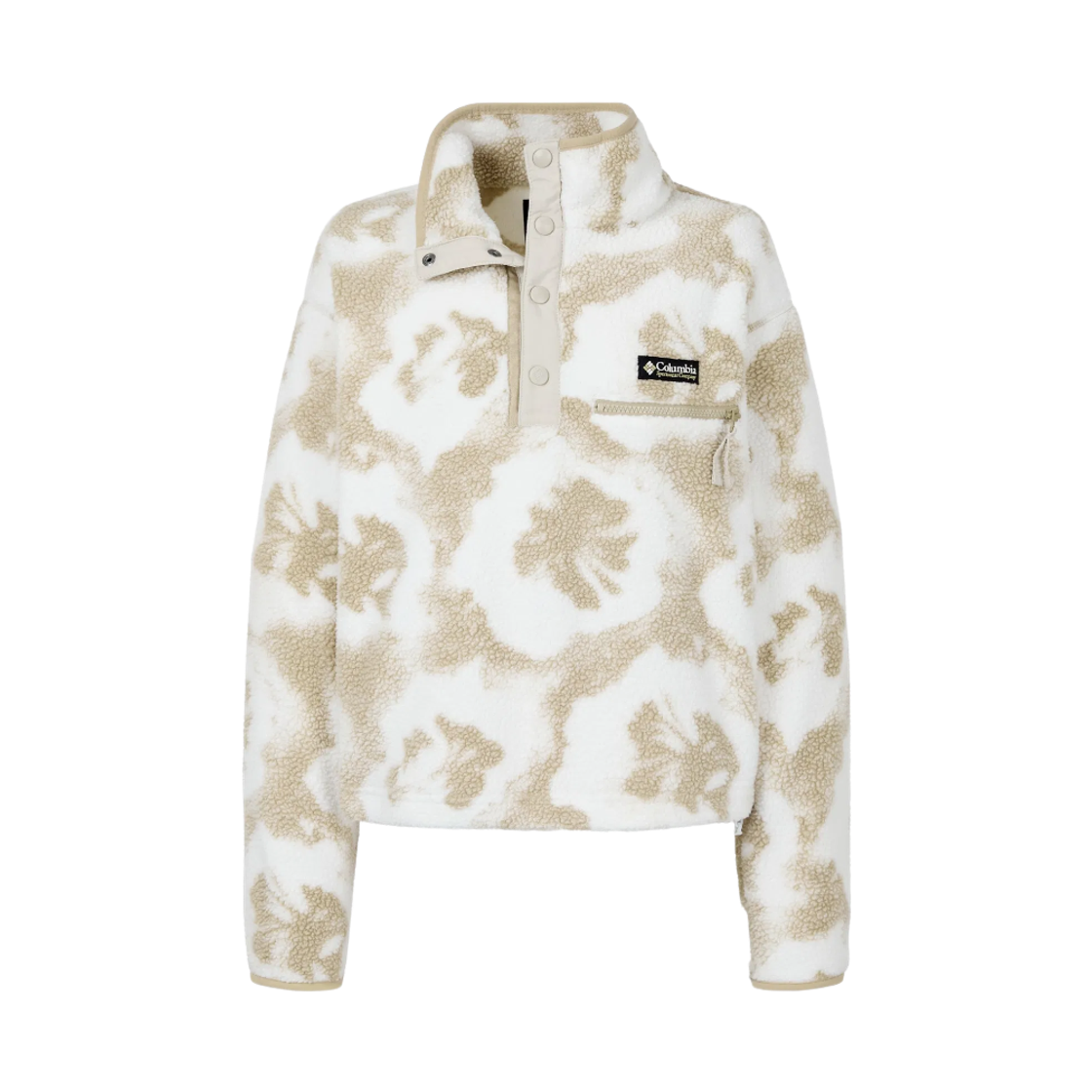 (W) 컬럼비아 헬베시아 II 프린티드 하프 스냅 플리스 풀오버 씨 솔트((W) Columbia Helvetia II Printed Half Snap Fleece Pullover Sea Salt)