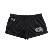 (W) Chrome Hearts 22 CH Logo Mesh Shorts Black