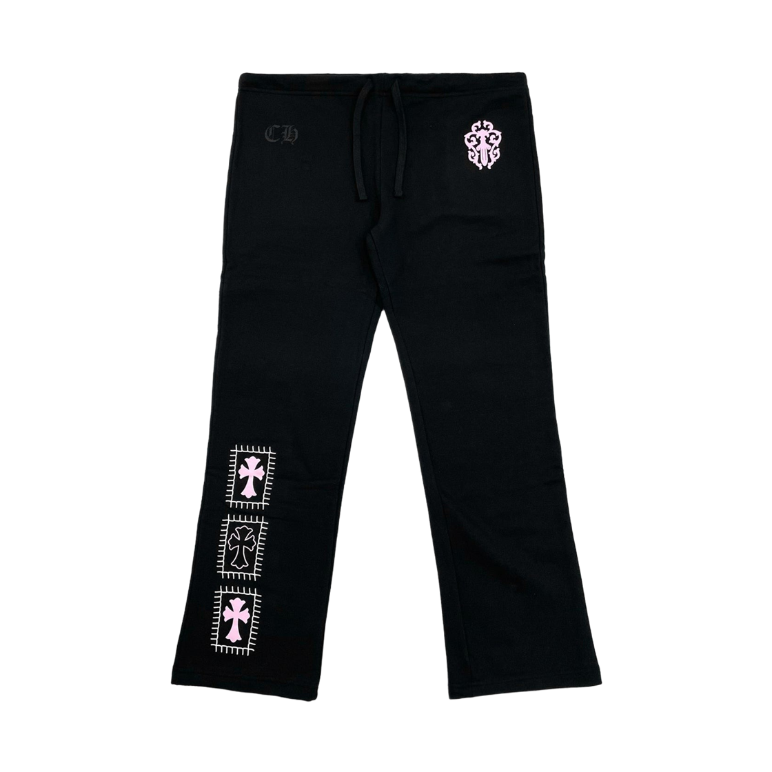 크롬하츠 데들리 돌 대거 로고 스웨트팬츠 블랙(Chrome Hearts Deadly Doll Dagger Logo Sweatpants Black)