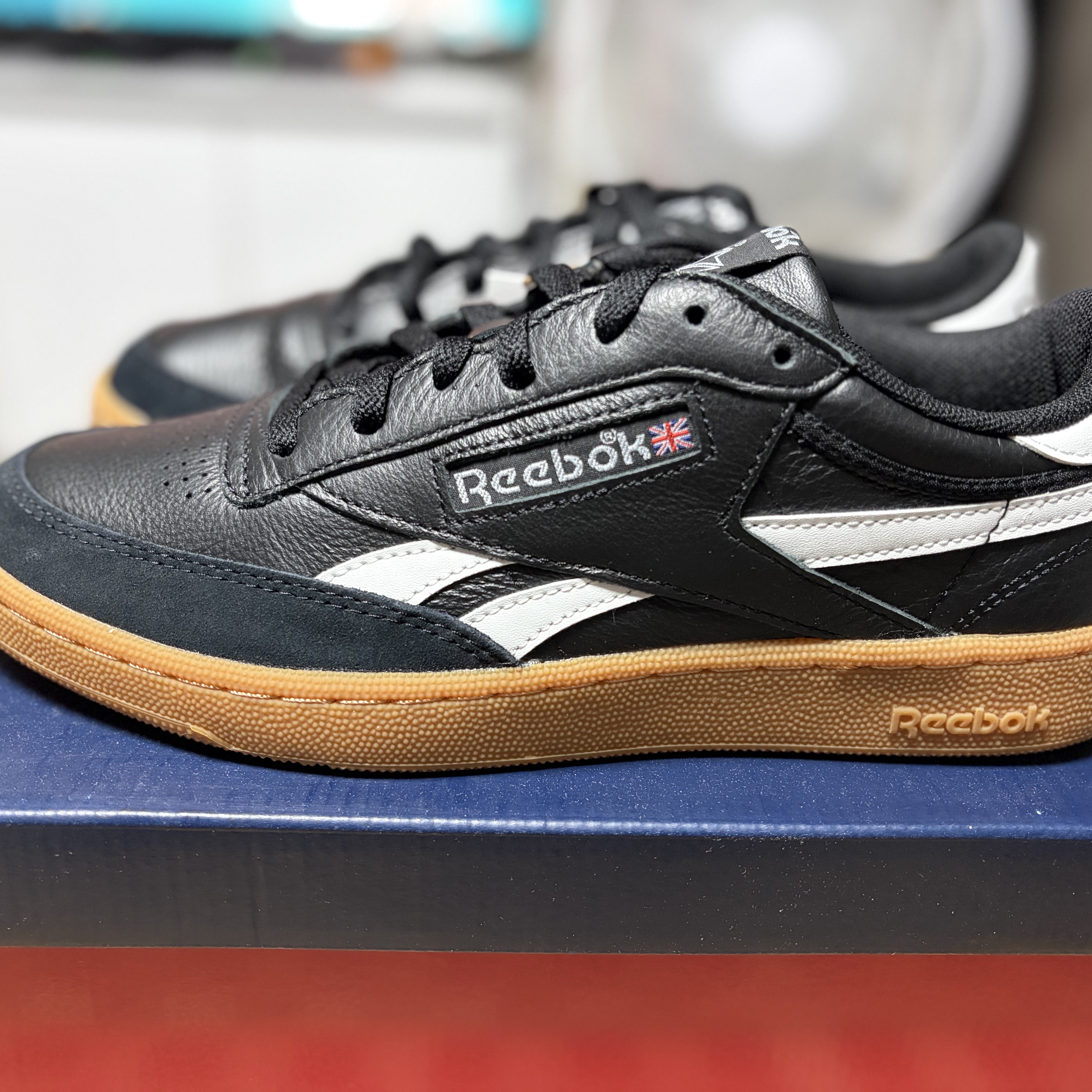Reebok Club C Revenge Vintage Black White 착용 스타일 - 1