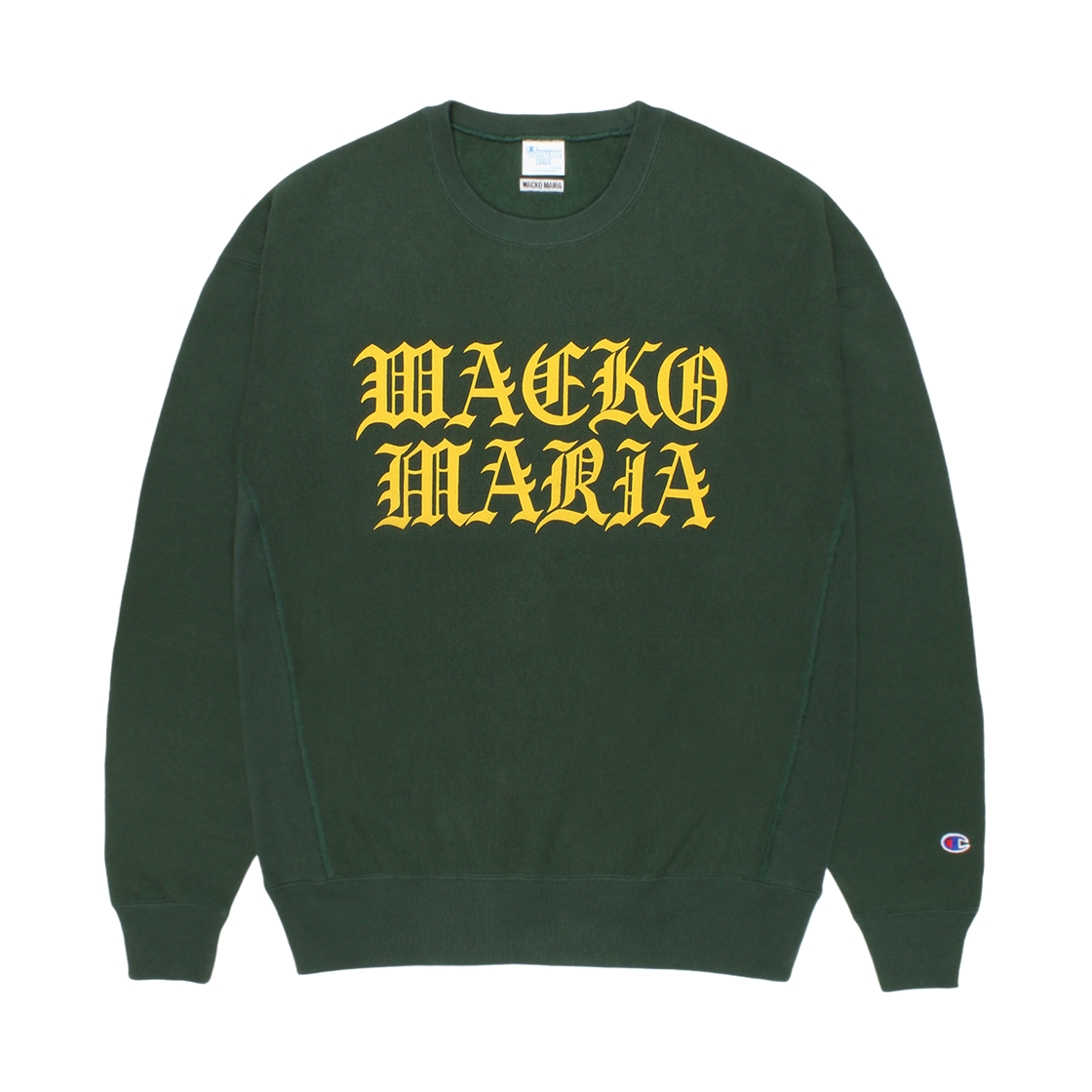 와코 마리아 x 챔피온 리버스 위브 크루넥 스웨트셔츠 다크 그린(Wacko Maria x Champion Reverse Weave Crewneck Sweatshirt Dark Green)