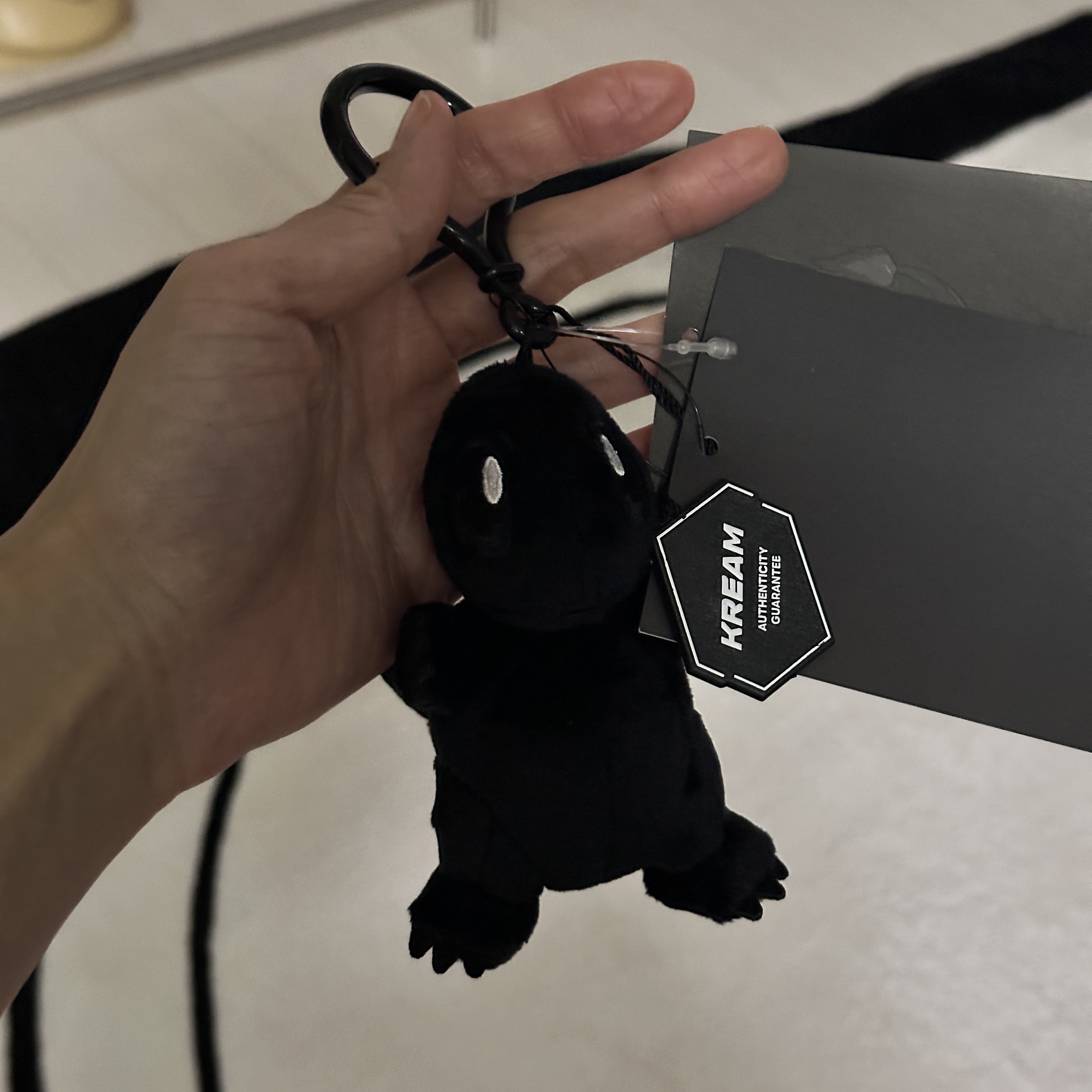 Fragment x Pokemon INN Thunderbolt Project TBP Mascot Key Ring Hitokage Black 착용 스타일
